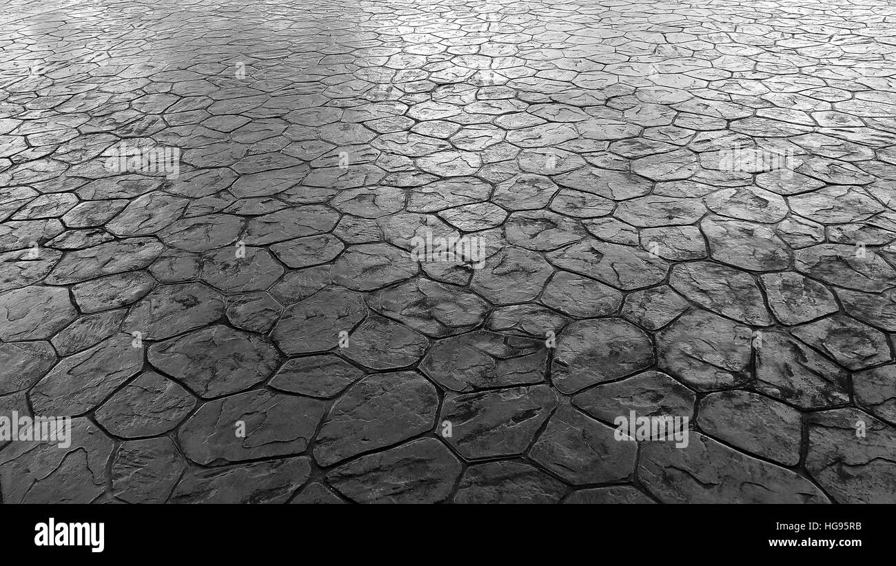 Grigio pietra pavimento design texture Foto Stock