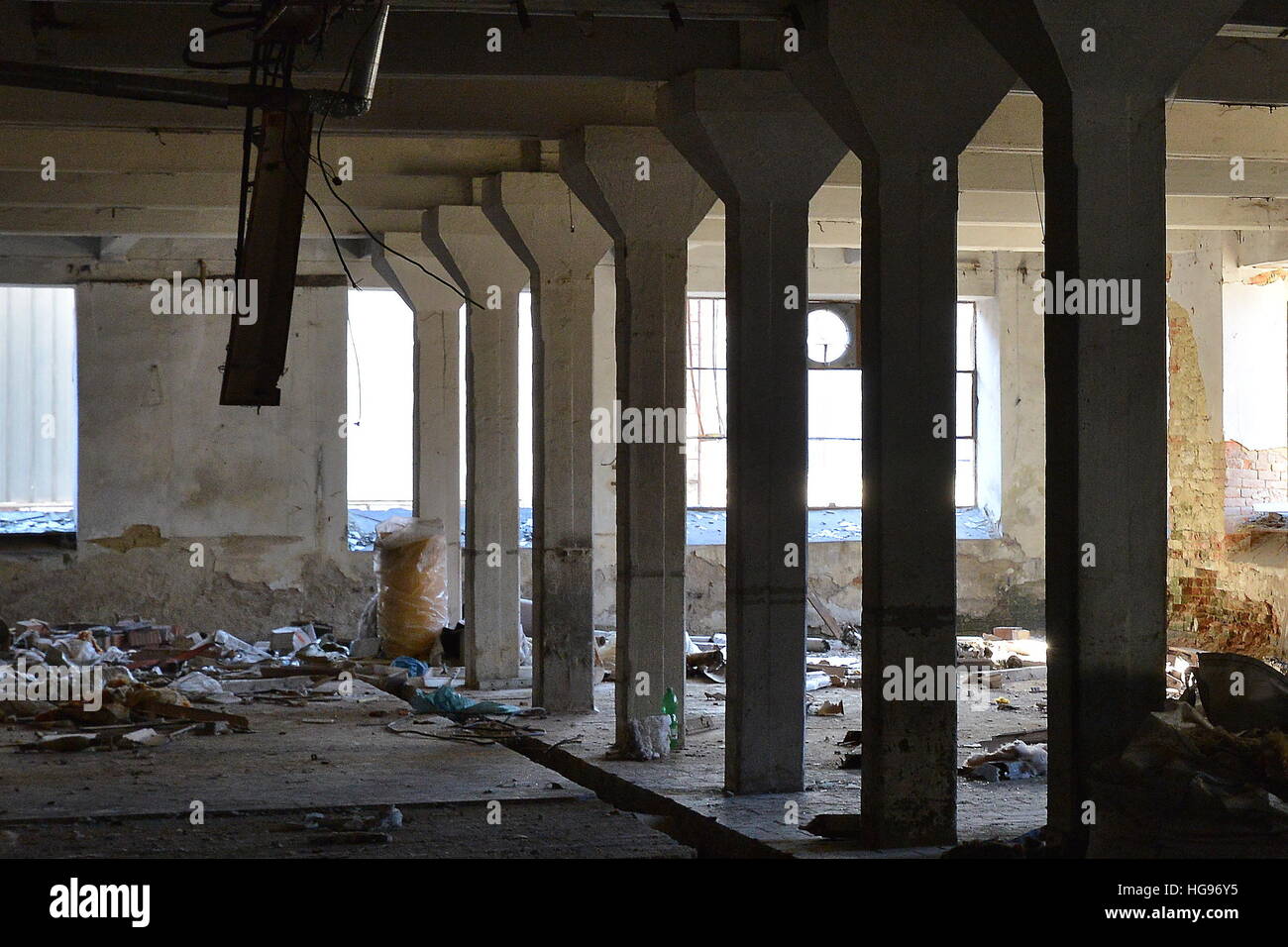 L'ex campo di concentramento di edifici in Brnenec Foto Stock