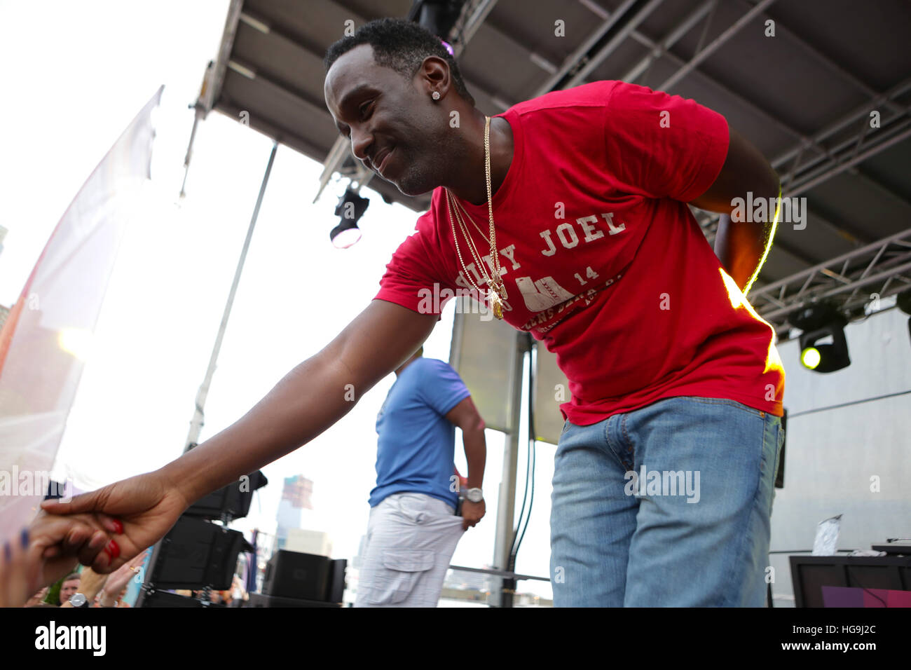 Boyz II Men esegue durante la #BlogHer15: Esperti tra di noi. Festa di chiusura Foto Stock