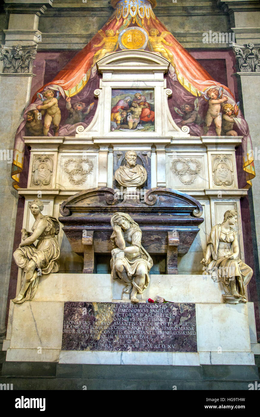 Tomba Di Michelangelo Buonarroti Nella Basilica Di Santa Croce A tomba-di-michelangelo-buonarroti-nella-basilica-di-santa-croce-a