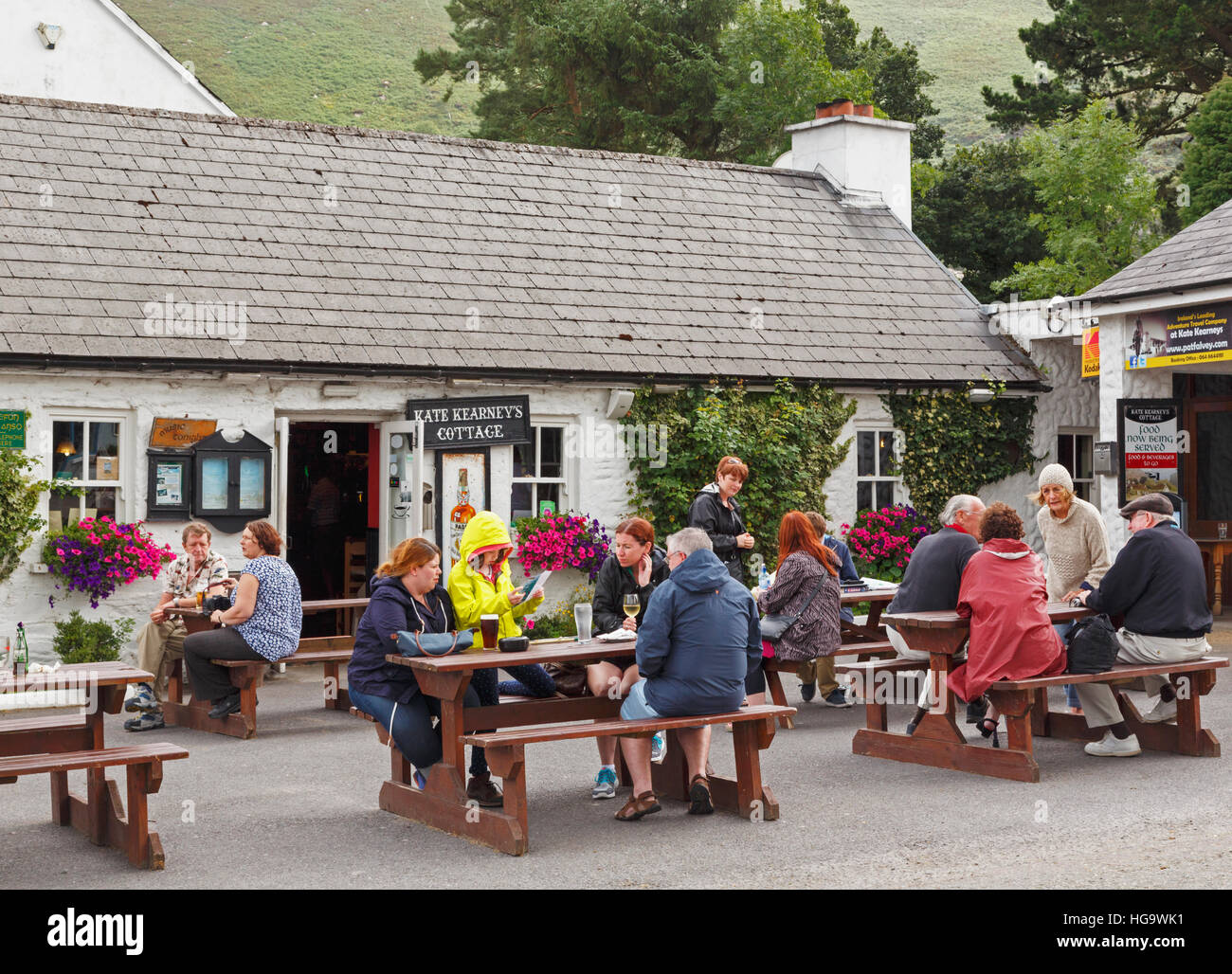 Kate Kearney's Cottage vicino al gap di Dunloe, nella contea di Kerry, Repubblica di Irlanda. Eire. Foto Stock