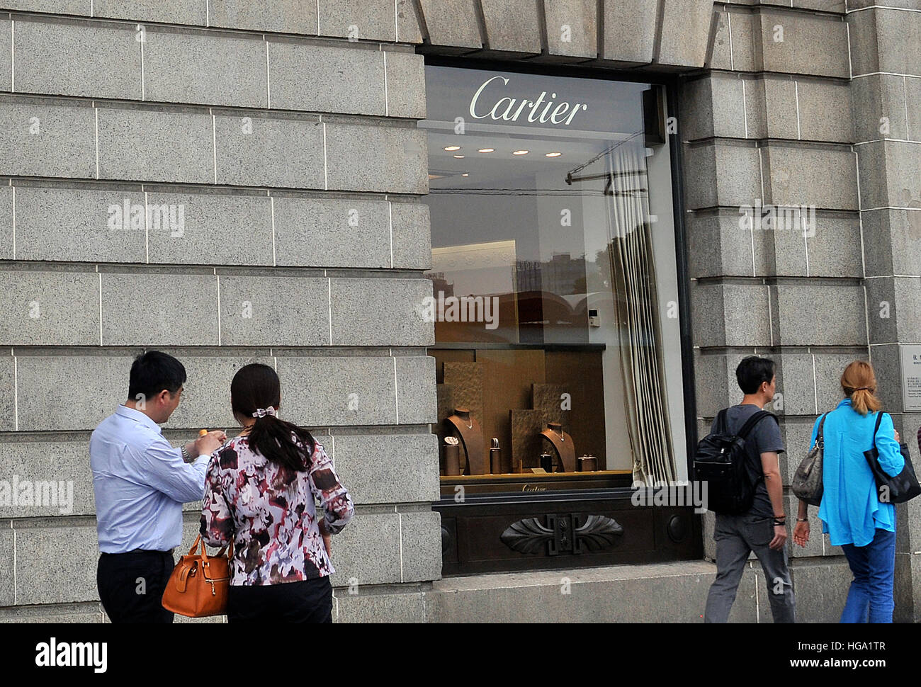 Cartier boutique sul Bund Shanghai in Cina Foto Stock