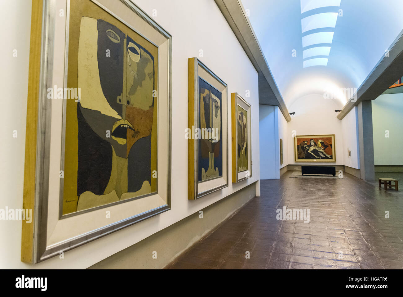 Oswaldo Guayasamín fu un maestro ecuadoriano pittore e scultore e un museo fu a lui dedicato Foto Stock