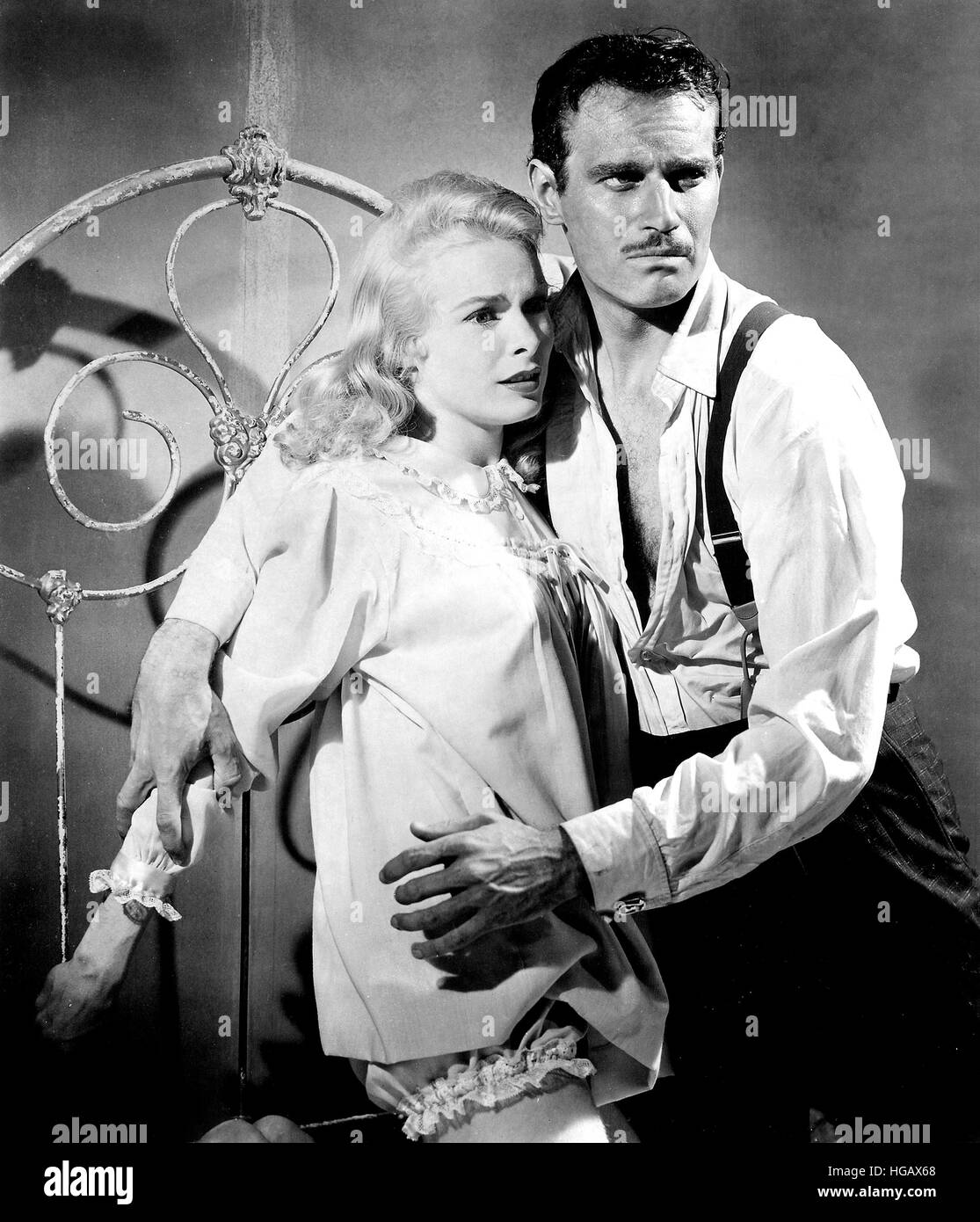 Toccare DEL MALE 1958 Universal International film noir con Janet Leigh e Charlton Heston Foto Stock