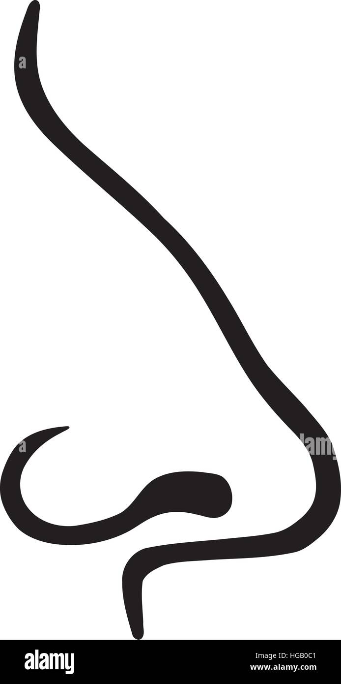 Big Nose profile Illustrazione Vettoriale