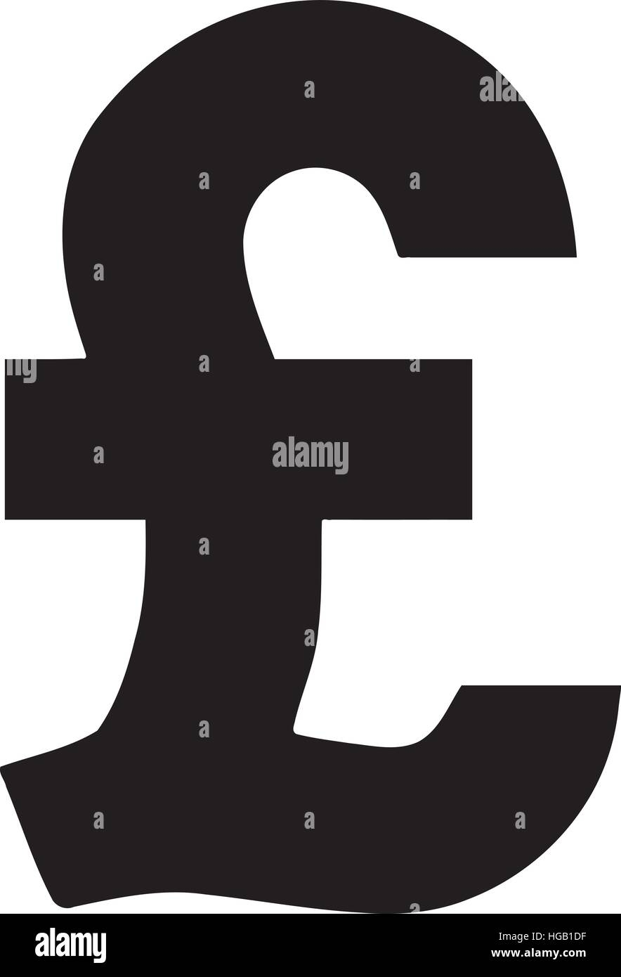 Sterlina icona Illustrazione Vettoriale
