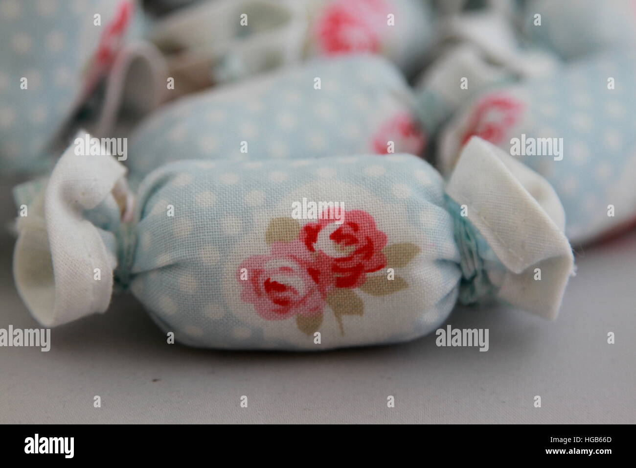 Close Up di cotone Candy per la decorazione di interni Foto Stock