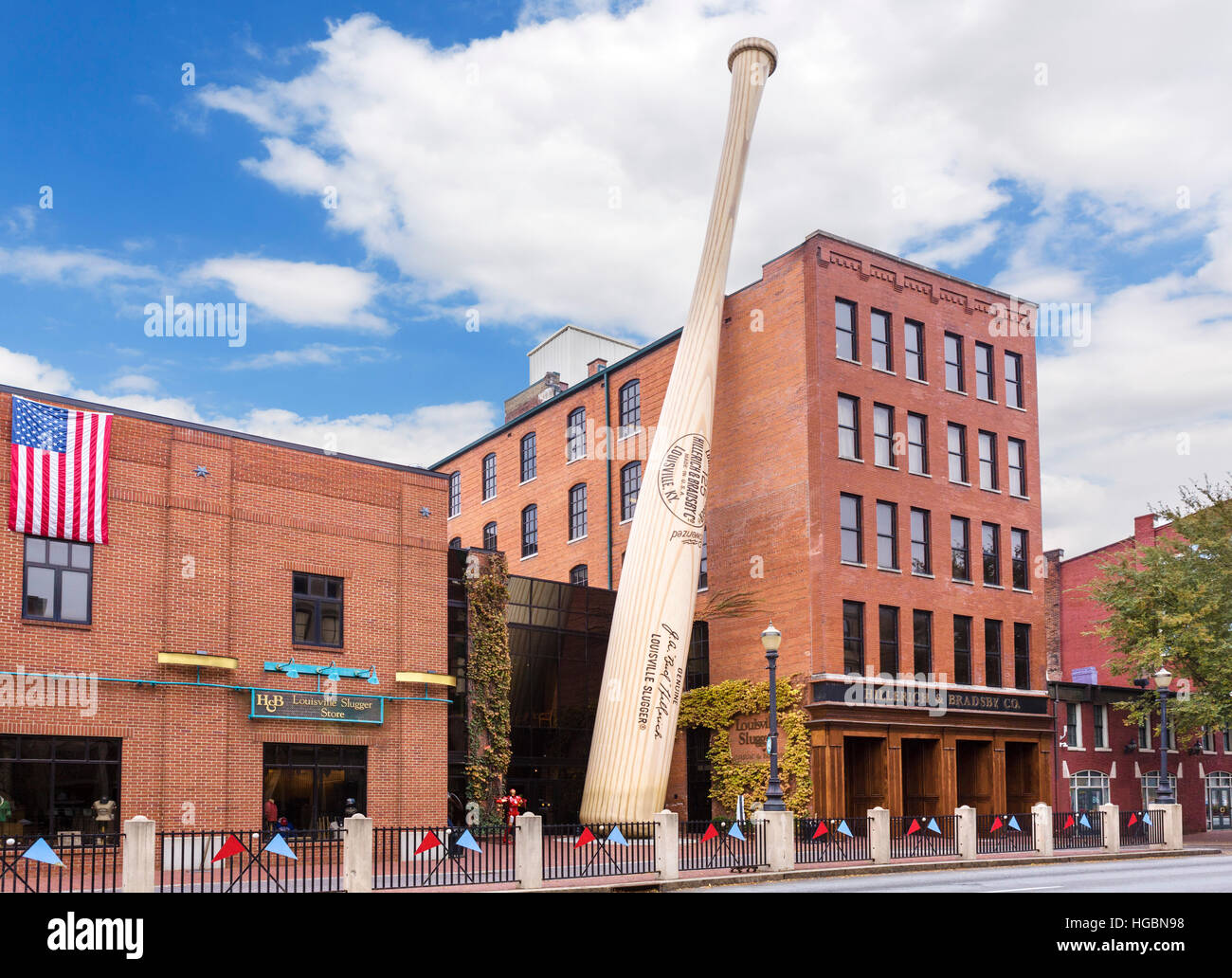 Il Louisville Slugger Museum & Fabbrica, Main Street, Louisville, Kentucky, Stati Uniti d'America Foto Stock