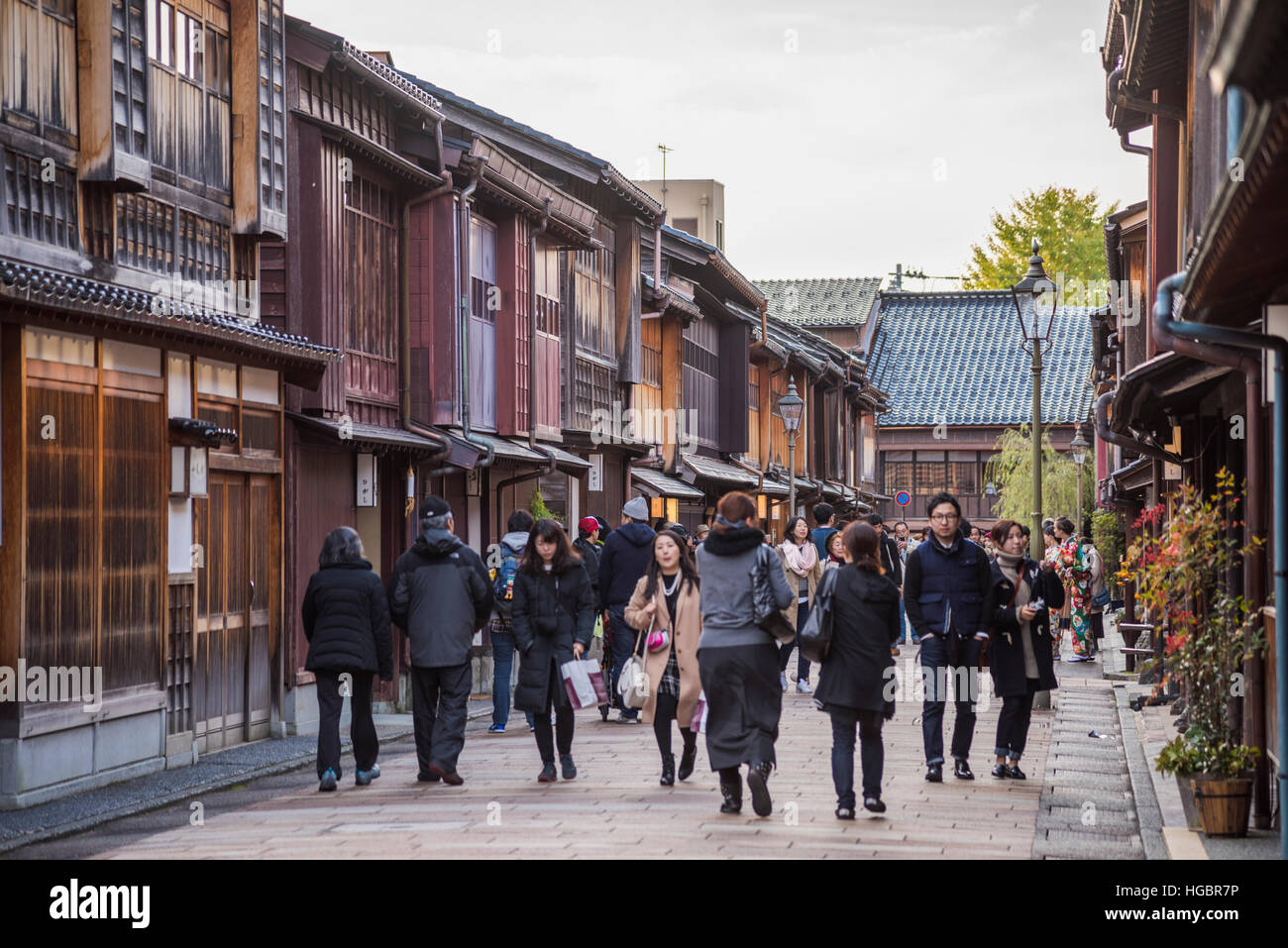 Higashi Chaya District, Kanazawa City, Ishikawa Prefettura, Giappone Foto Stock