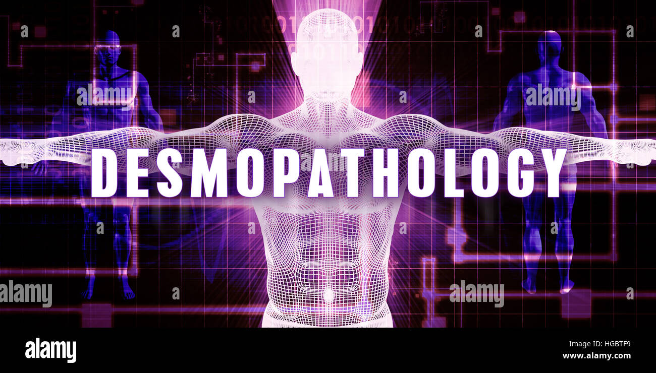 Desmopathology come una tecnologia digitale Medical Concept Art Foto Stock