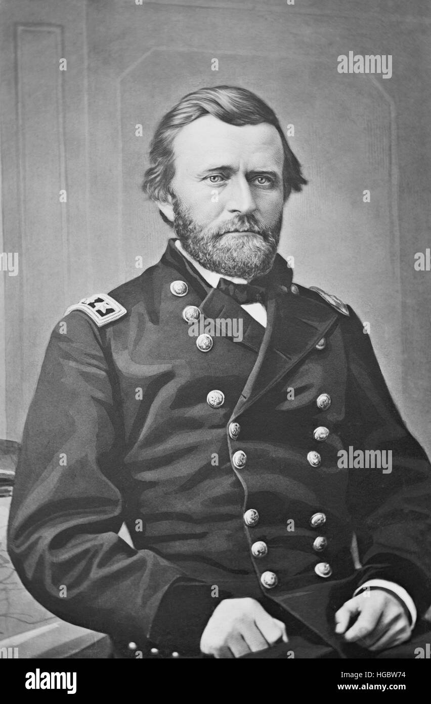 Generale Ulysses S. Grant dell'esercito dell'Unione. Foto Stock