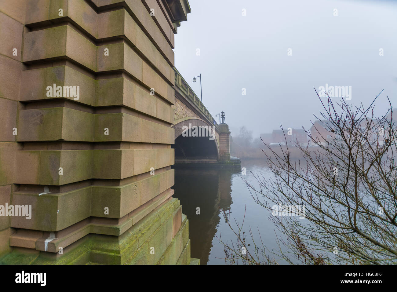 Il Kingsway Bridge a Paddington banca in Warrington, Cheshire Foto Stock