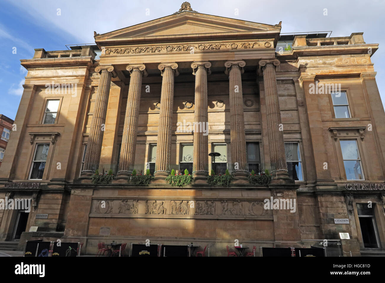 Sheriff Court Building, ora Citation bar, 40 Wilson St, Glasgow, Scozia, REGNO UNITO, G1 1HD Foto Stock