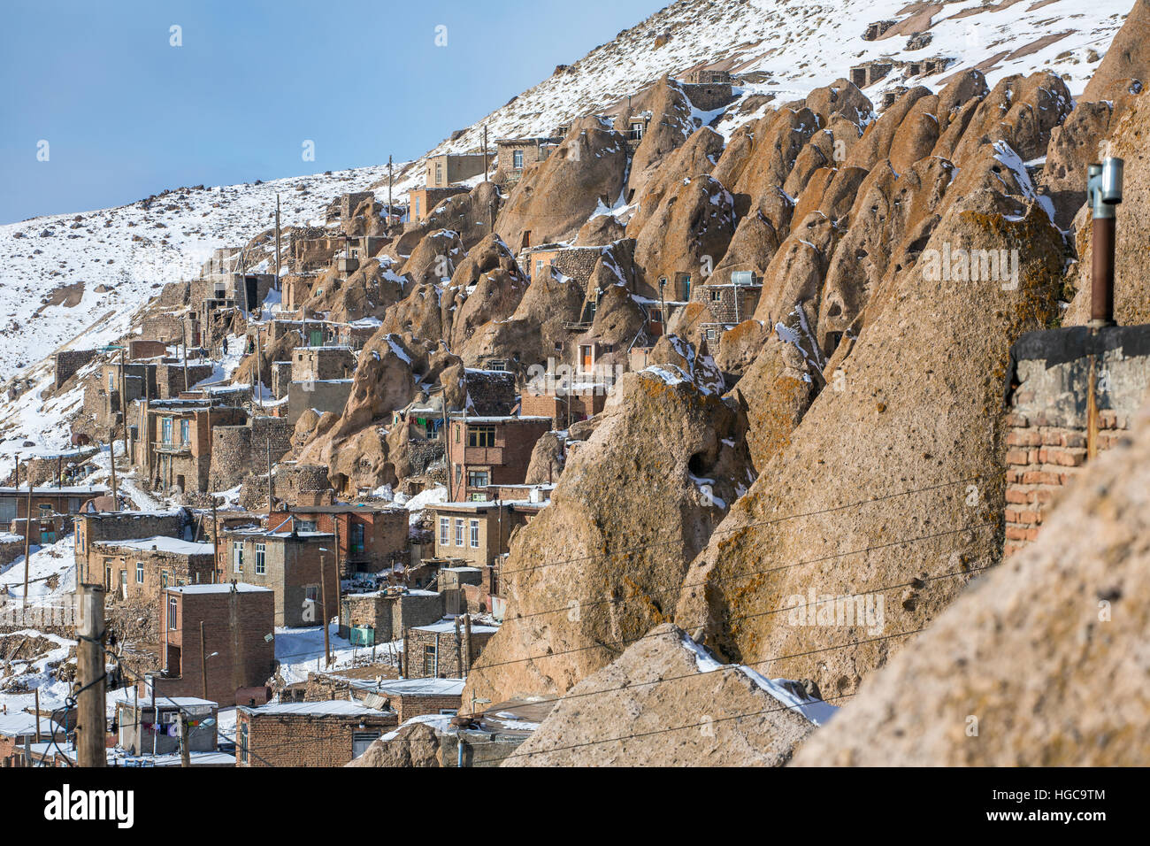 Kandovan vilage vicino a Tabriz, Iran Foto Stock