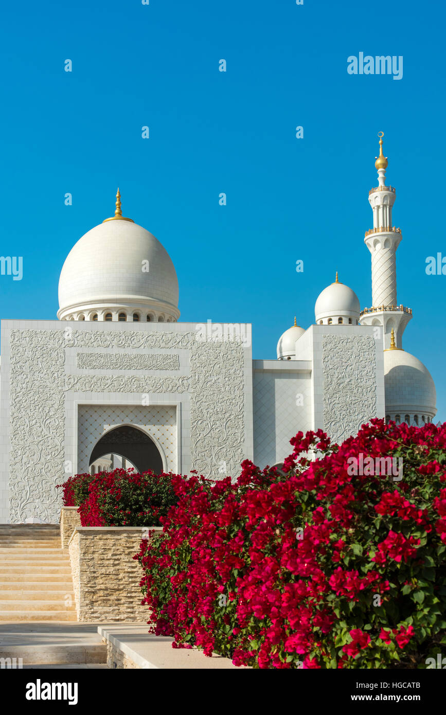 Moschea Sheikh Zayed, Abu Dhabi, Emirati Arabi Uniti Foto Stock