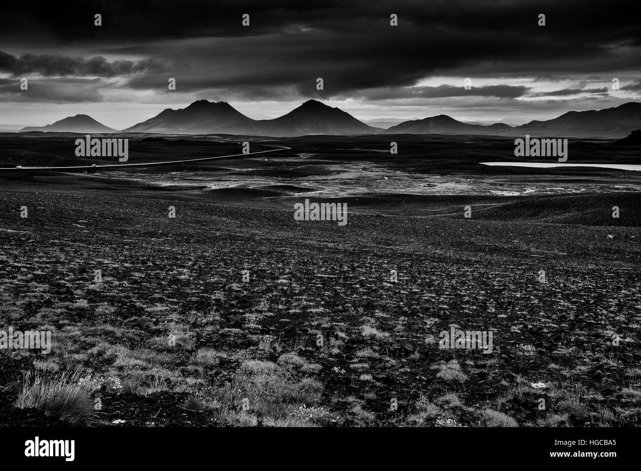 Paesaggio vulcanico, Islanda Foto Stock