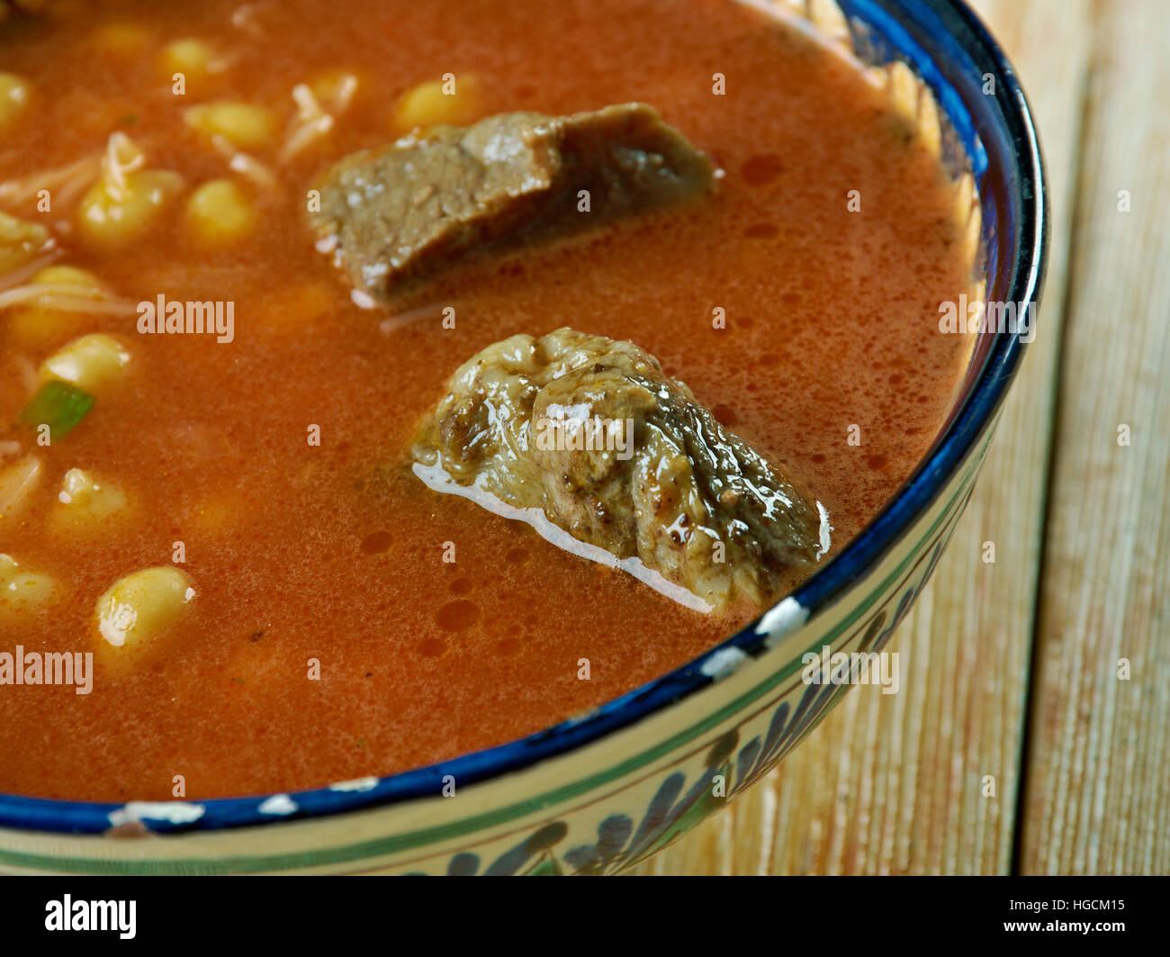 Chorba hrira Marocchino tradizionale zuppa di ceci Foto Stock