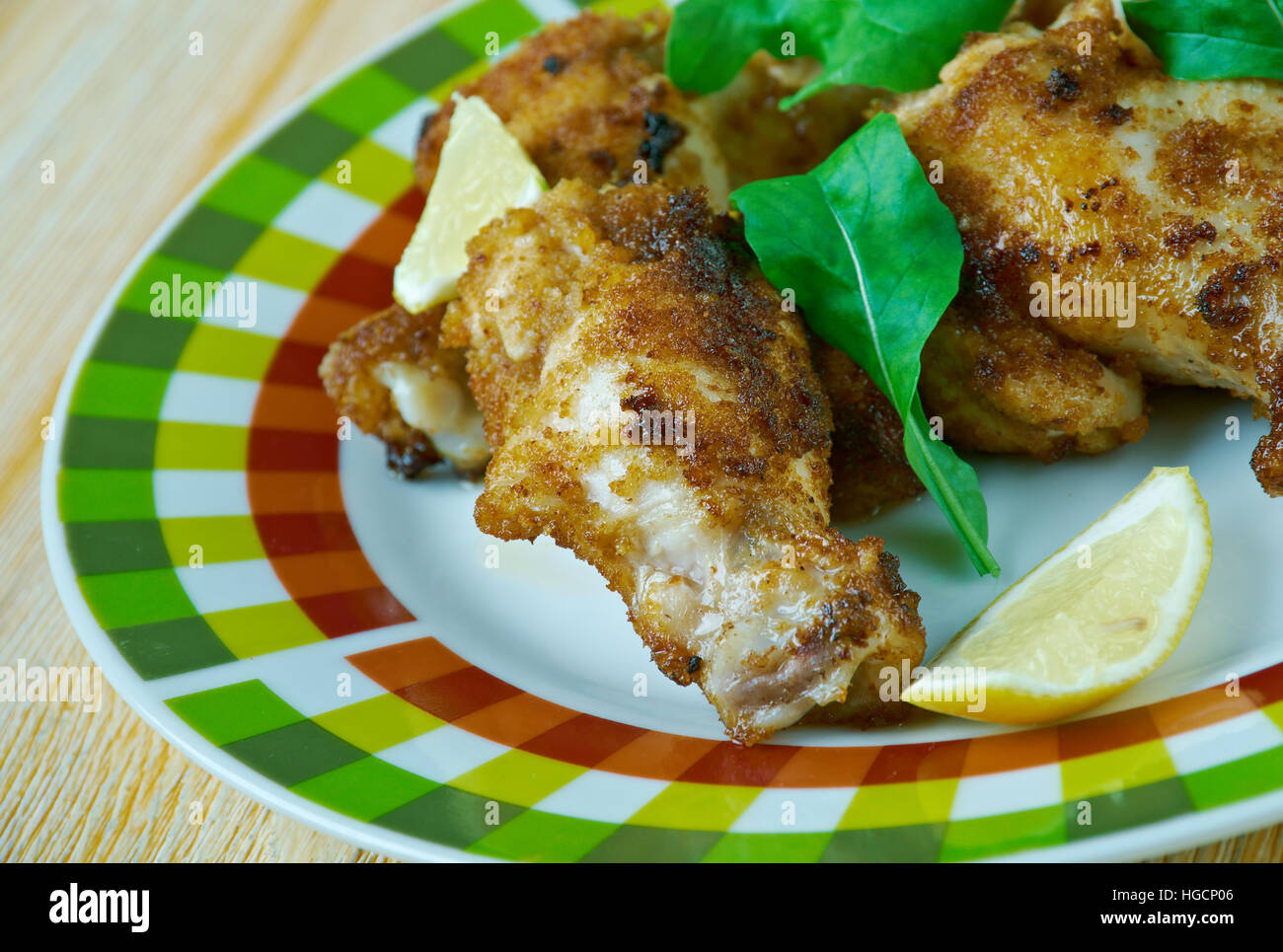 Homestyle jerk chicken wings Foto Stock