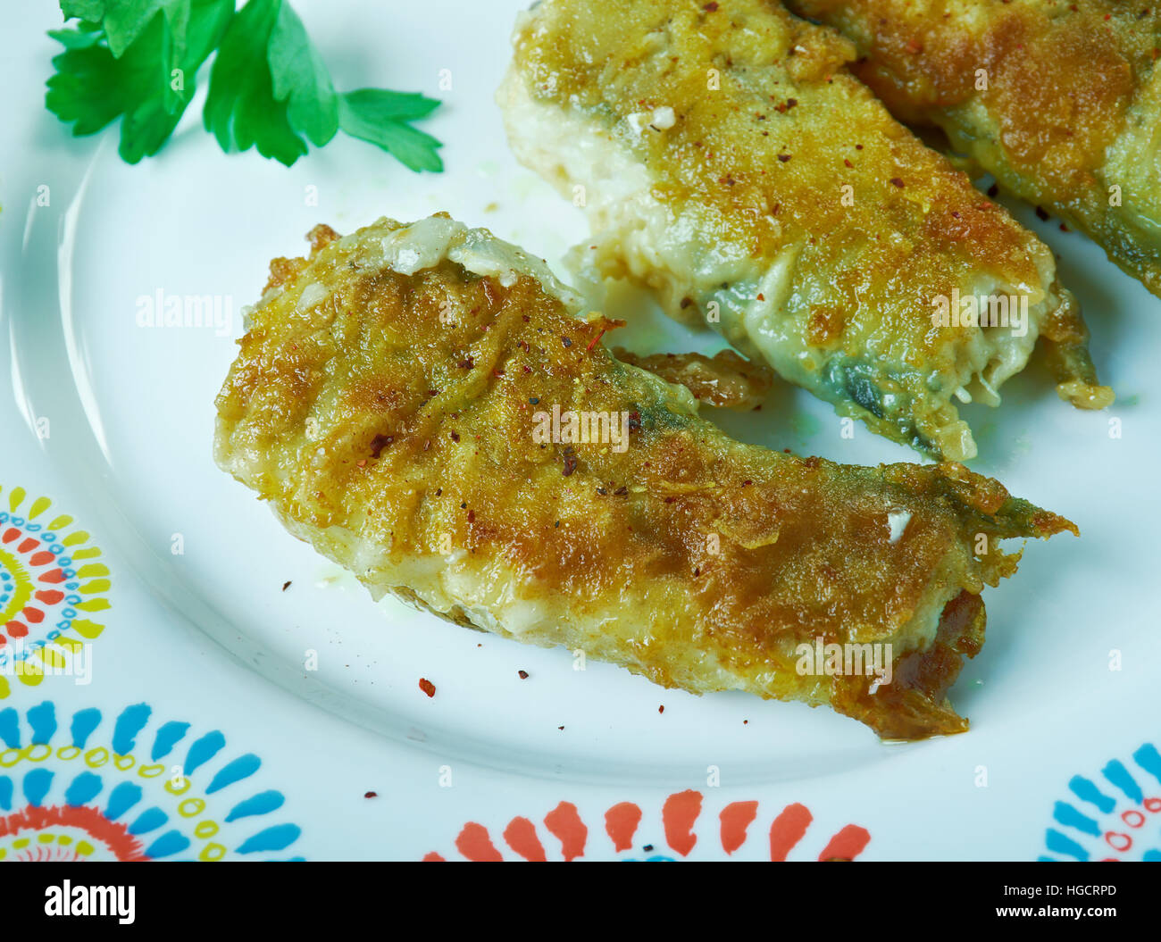 Spicy Sud Stile Indiano Fish Fry Foto Stock