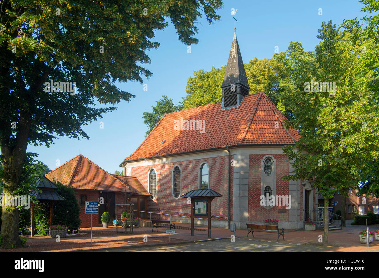 Deutschland, Renania settentrionale-Vestfalia, Kreis Borken, Heek-Ahle, Ahler Kapelle Foto Stock