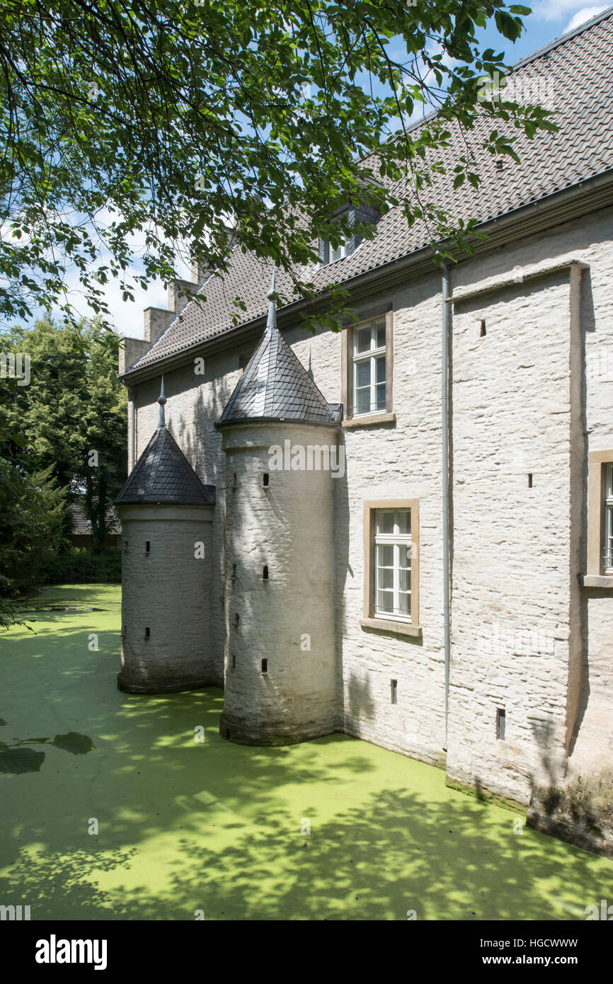 Deutschland, Renania settentrionale-Vestfalia, Hagen, Wasserschloss Werdringen Foto Stock