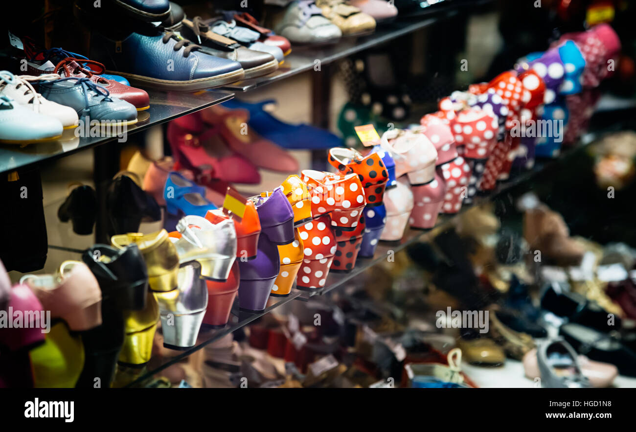 Flamenco scarpe da ballo Foto Stock