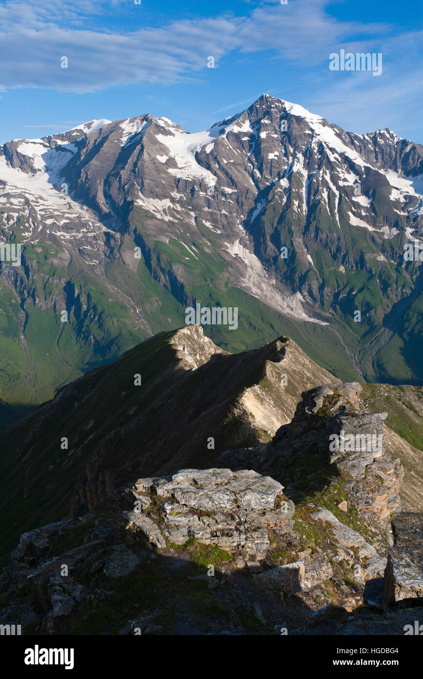 Monte Grossglockner in Austria, Foto Stock