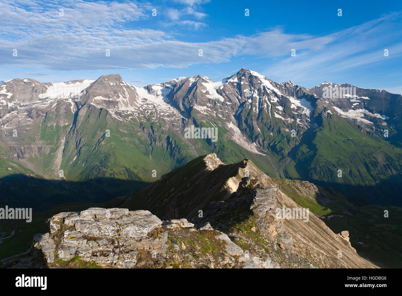 Monte Grossglockner in Austria, Foto Stock