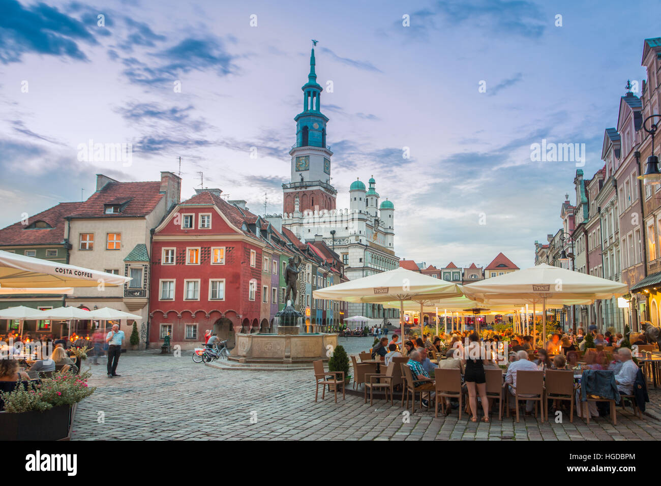 Piazza della Città Vecchia nella città di Poznan Foto Stock