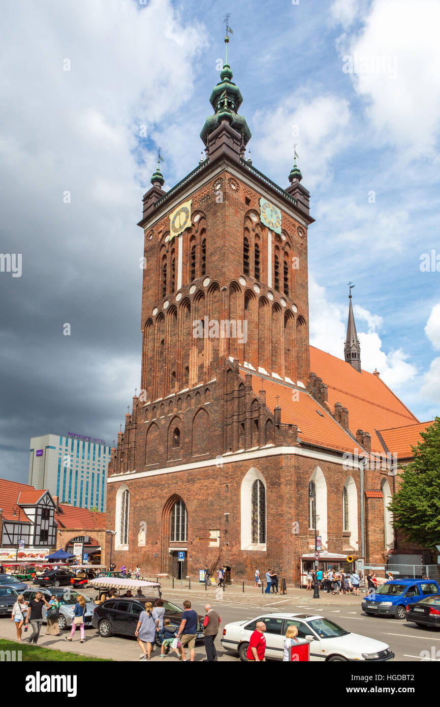 Catherine chiesa nella città di Gdansk Foto Stock