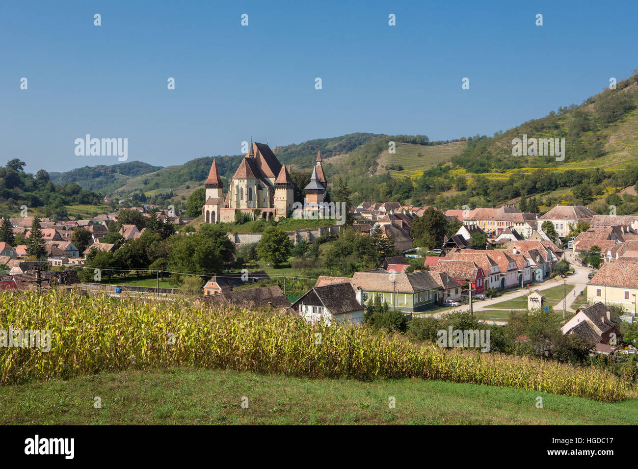 La Romania, Sibiu County, Biertan Città, chiesa fortificata di Biertan, patrimonio mondiale, Foto Stock