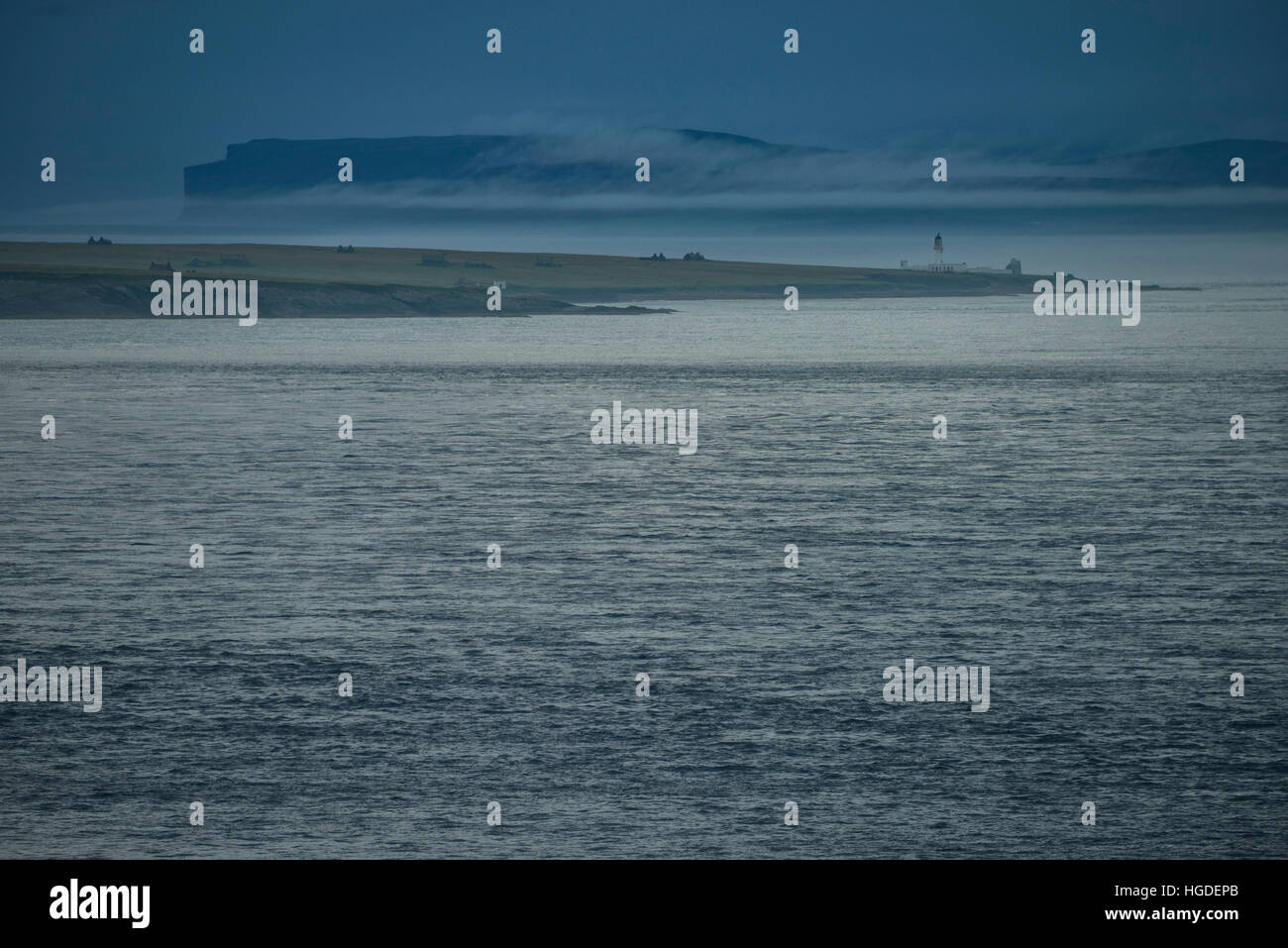La Scozia, altopiani, Isola di Skye, John O'Semole, Duncansby vista di testa di isole Orney Foto Stock