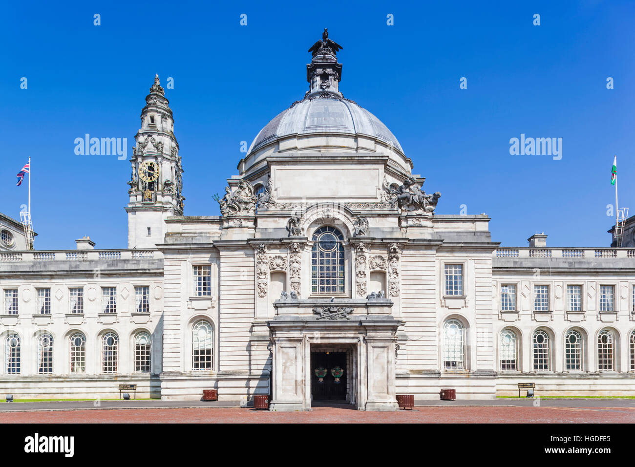 Il Galles, Cardiff, Municipio Foto Stock