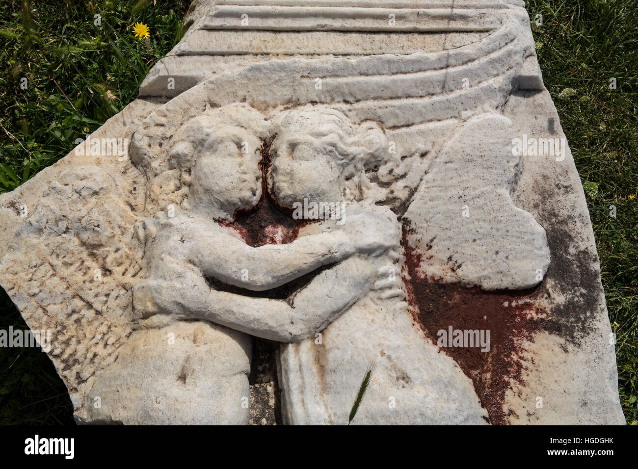 Antico insediamento romano Salona vicino a Spalato, Foto Stock
