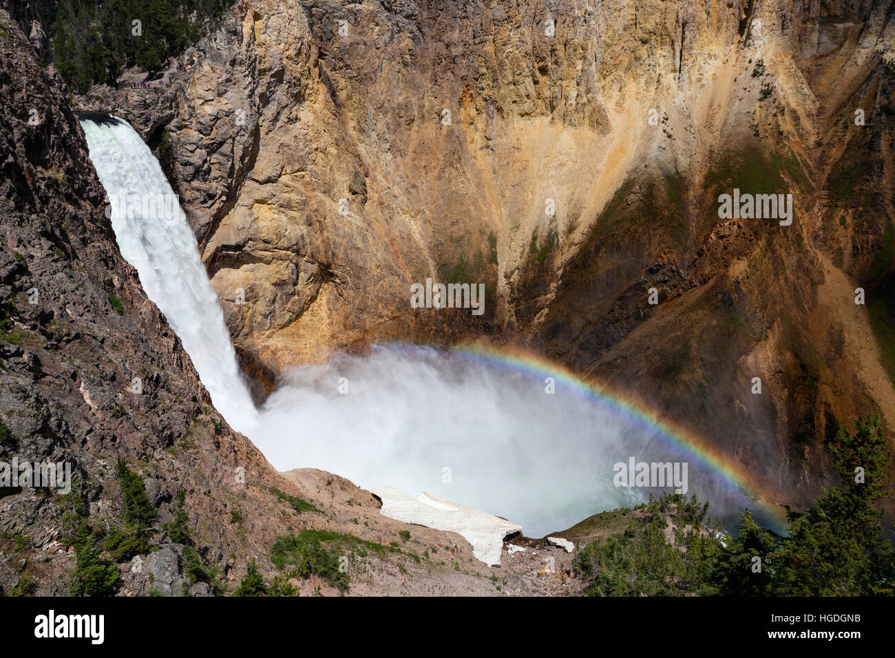 WY02013-00...WYOMING - Yellowstone inferiore cade visto dallo zio Tom's Trail nel Parco Nazionale di Yellowstone. Foto Stock