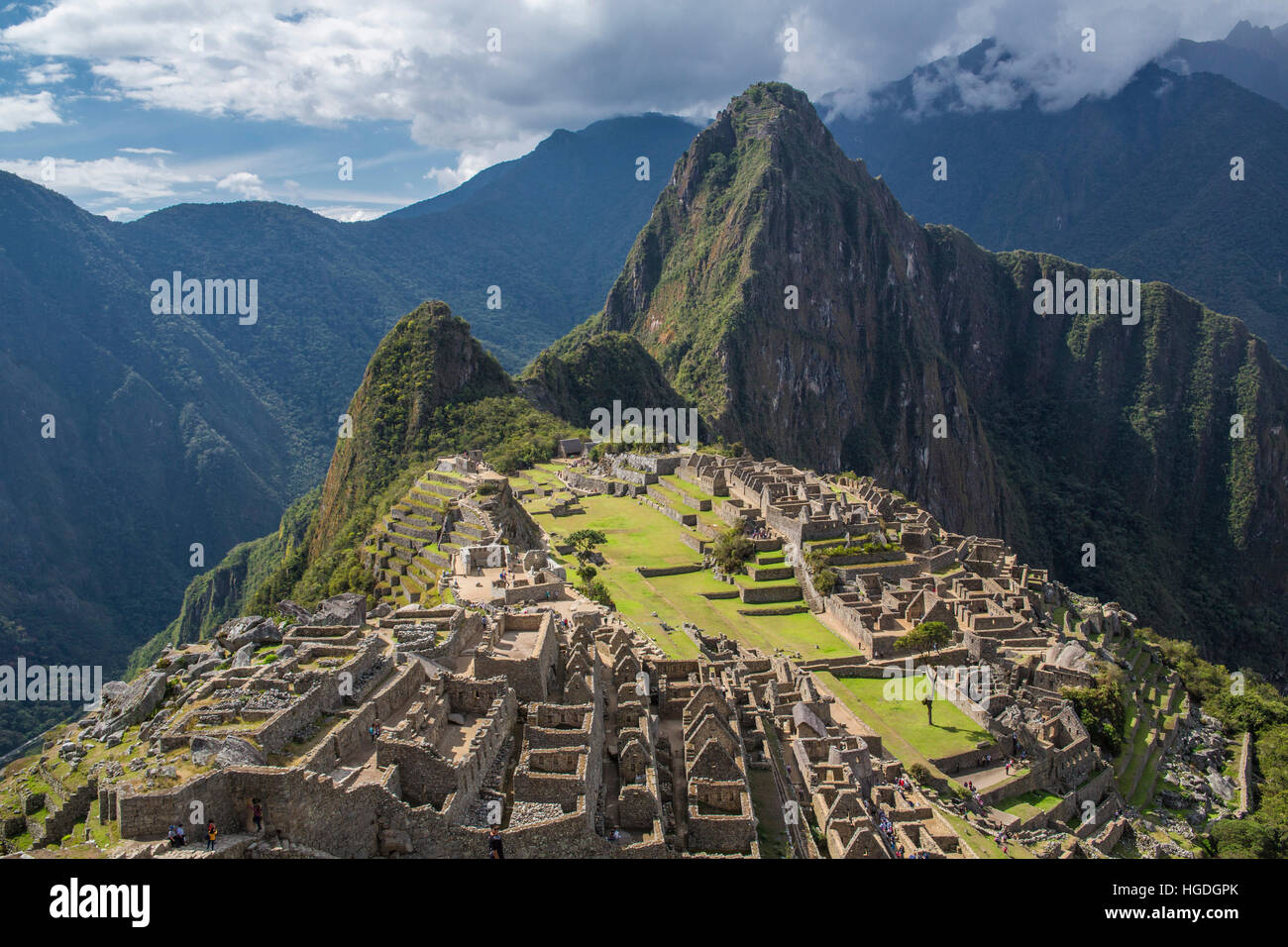 Sito Inca di Machu Picchu, Foto Stock
