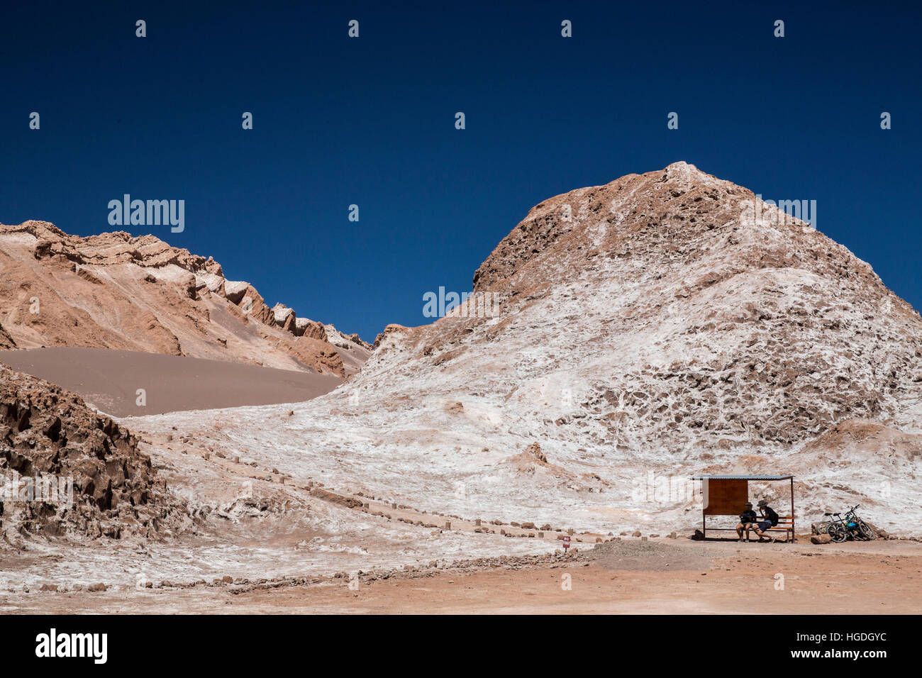 Valle de la Luna nel Deserto di Atacama, Foto Stock