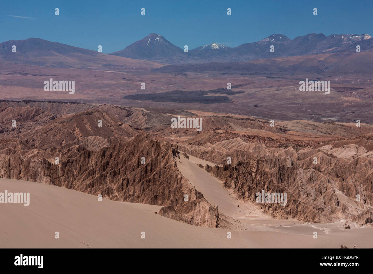 La Valle de la Muerte nel deserto di Atacama, Foto Stock