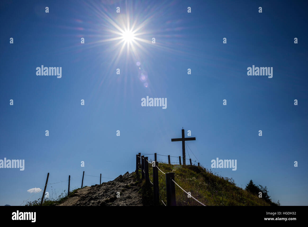 Walmendinger Horn Mountain, 1990m, Kleinwalsertal, Algovia, Foto Stock