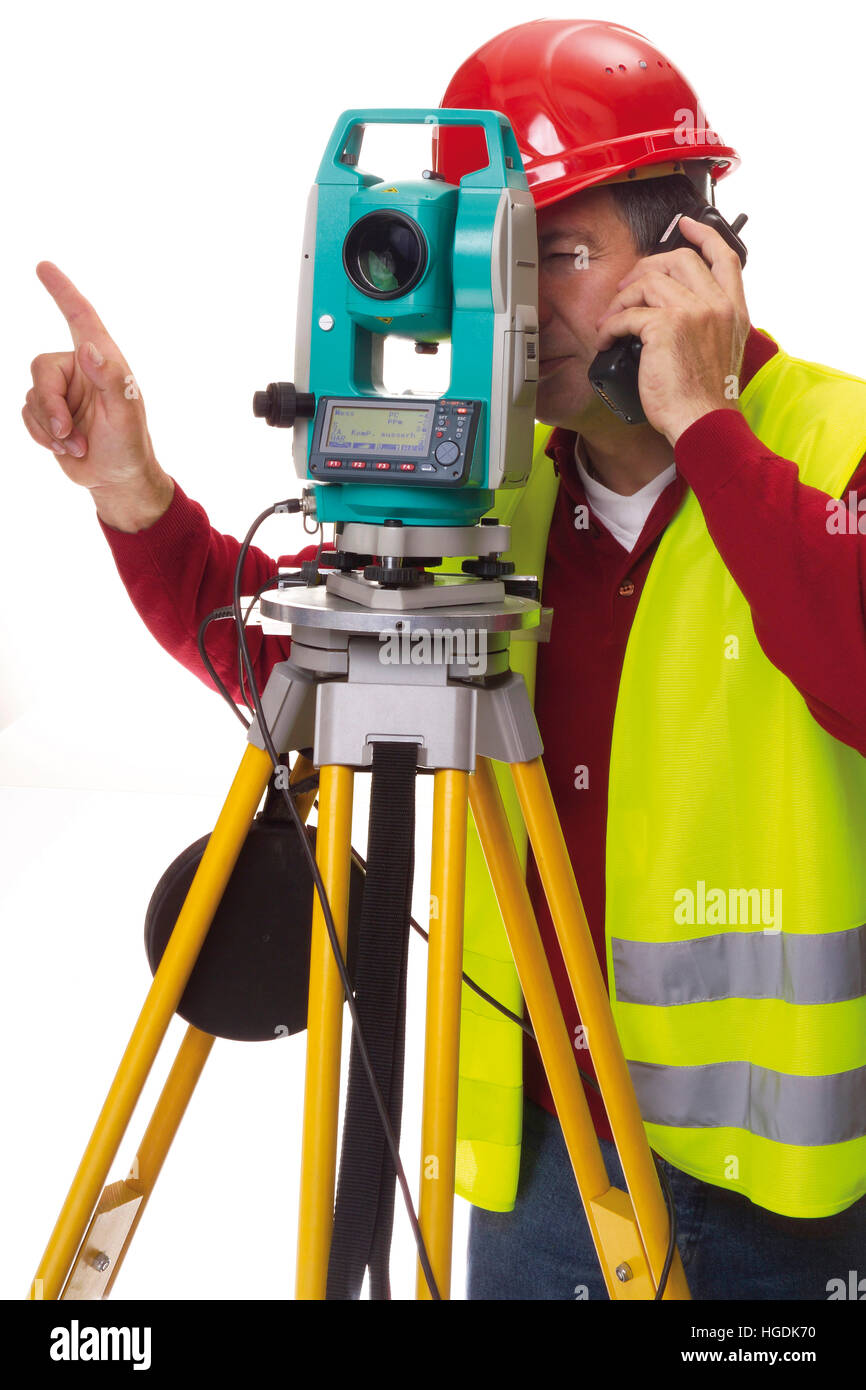 Ingegnere di indagine Foto Stock