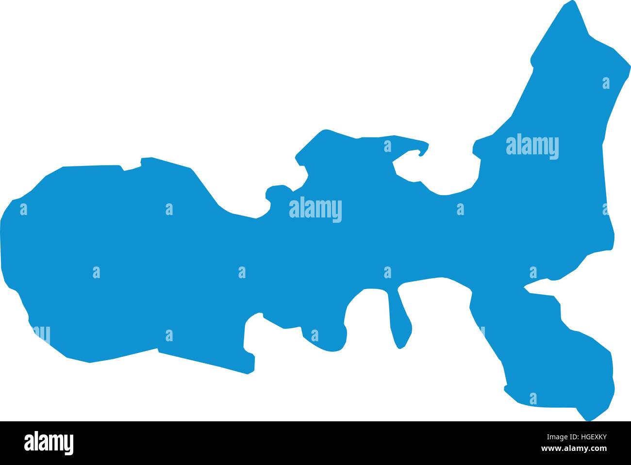 Mappa Elba silhouette Illustrazione Vettoriale