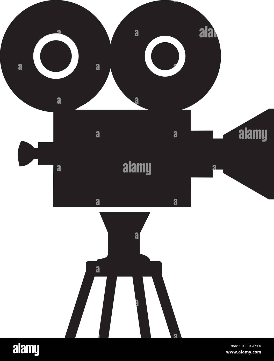 Filmato il simbolo della telecamera Illustrazione Vettoriale