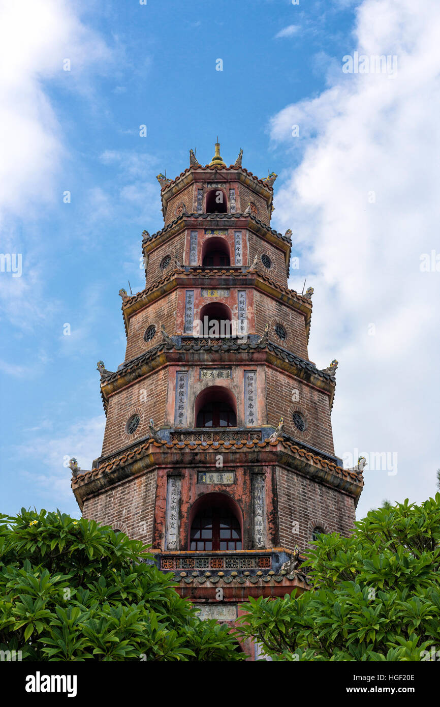 Thien Mu Pagoda, Tonalità Vietnam Asia Foto Stock