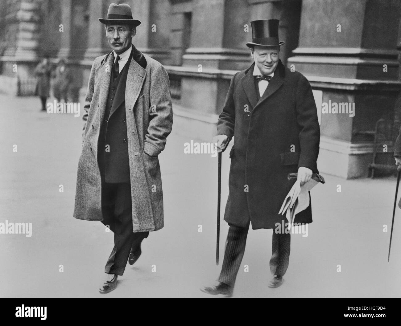 Winston Churchill come Cancelliere dello Scacchiere. 1924 Foto Stock