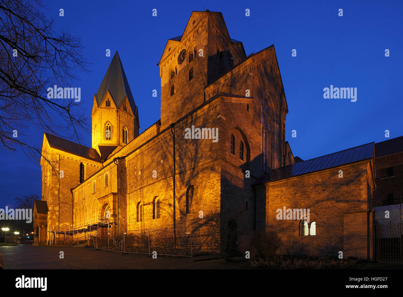 Ludgerus, basilica Essen-Werden nella Renania settentrionale-Vestfalia Foto Stock