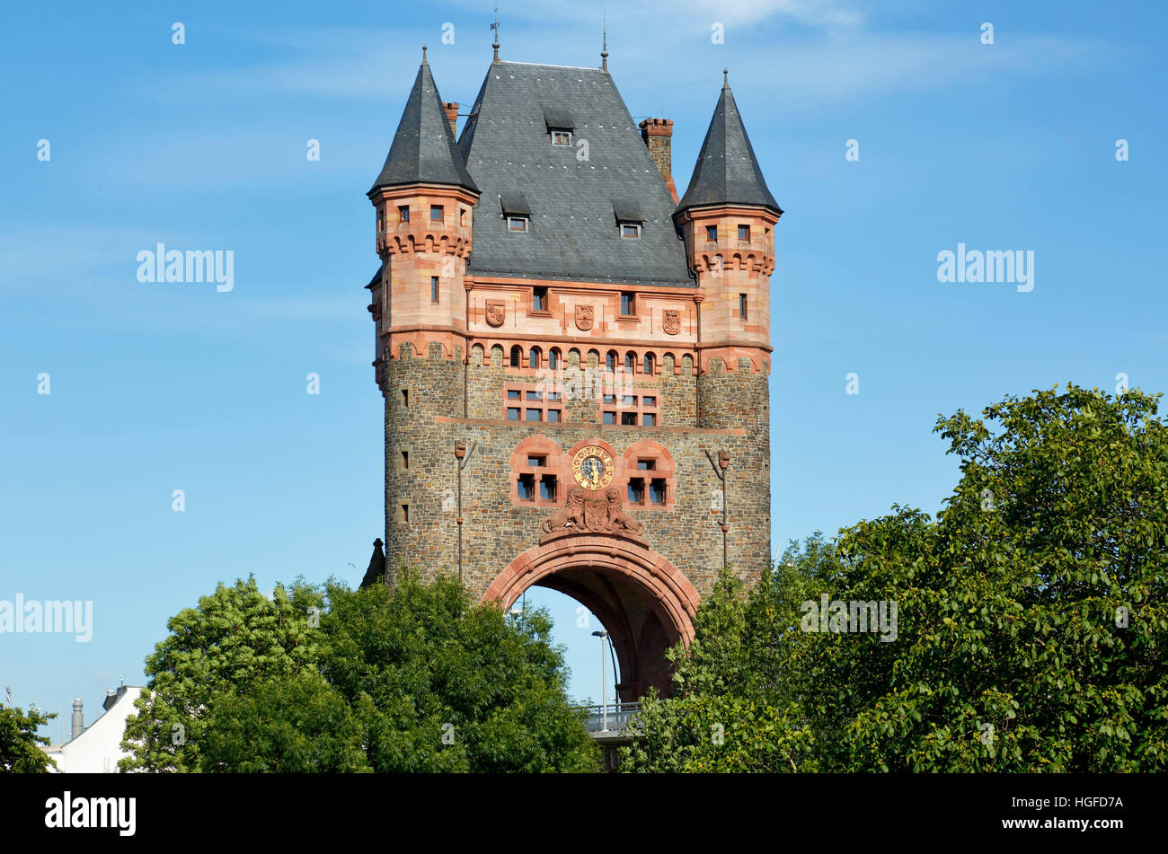 Nibelungen tower, in Worms, Renania-Palatinato Foto Stock