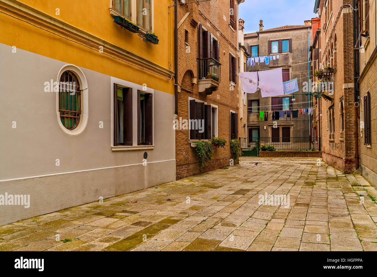 Italia Veneto Venezia San Elena Isola Foto Stock