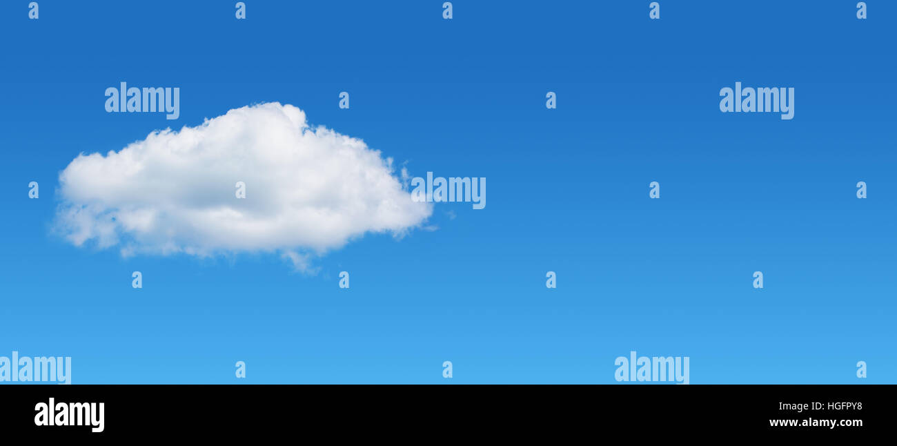 Il cielo blu e il Cloud Computing Foto Stock