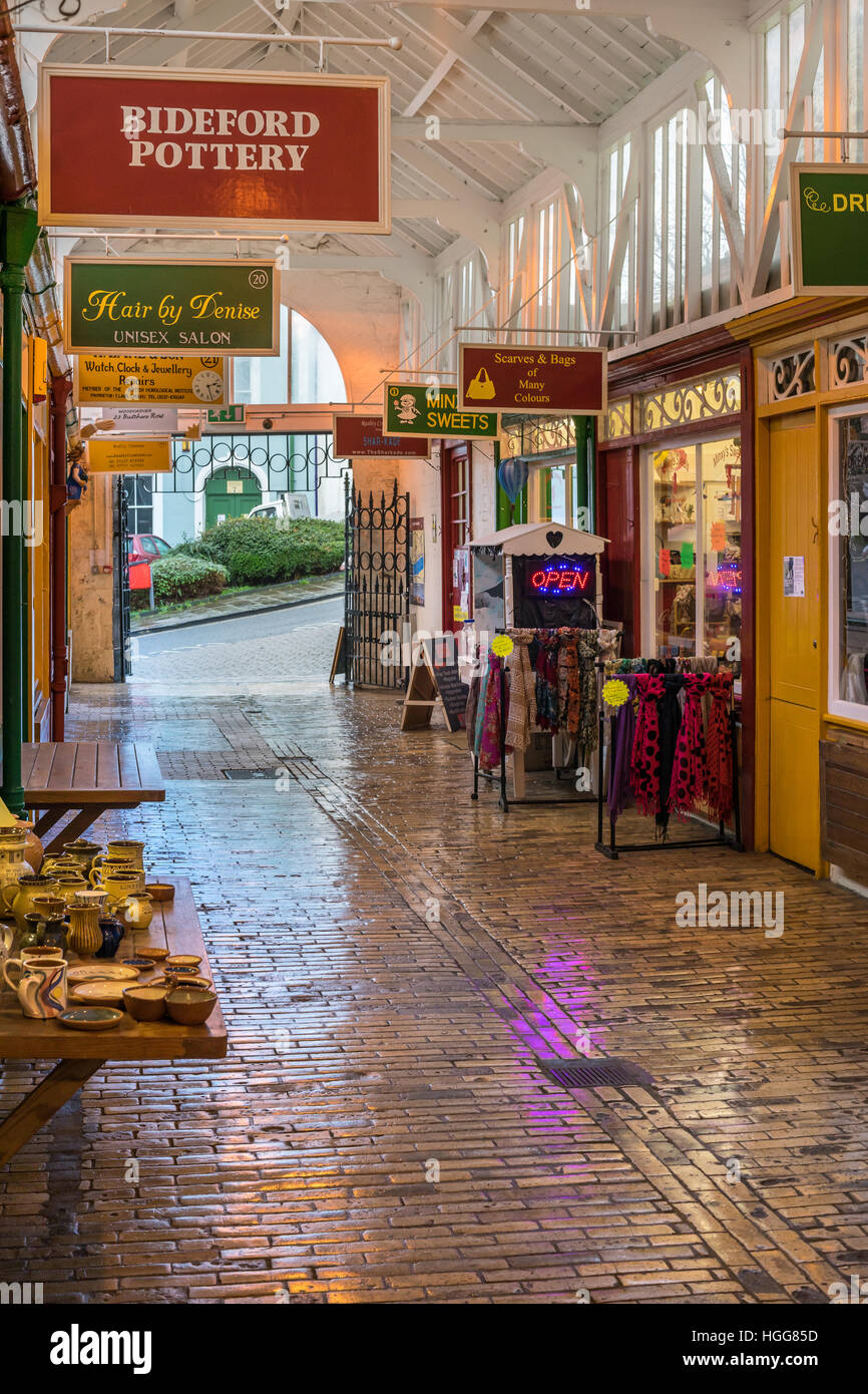 Bideford Bauletto Market Foto Stock