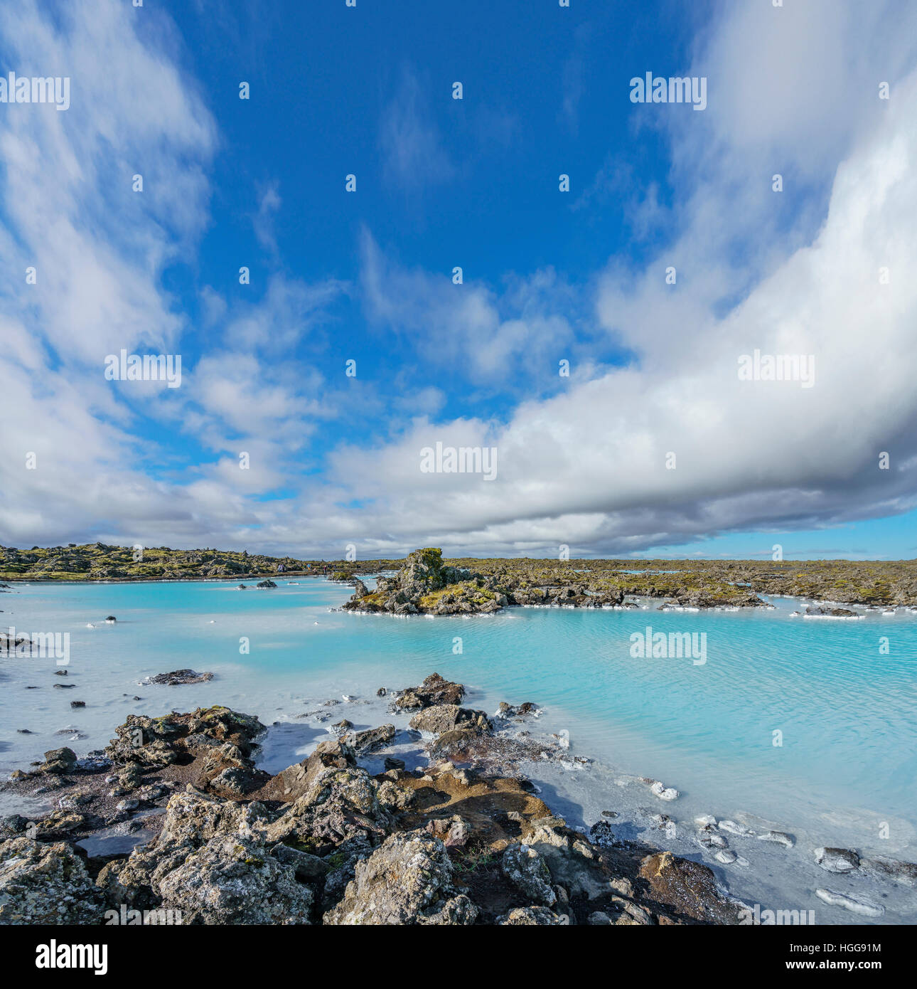 Area per la Laguna Blu, Islanda Foto Stock